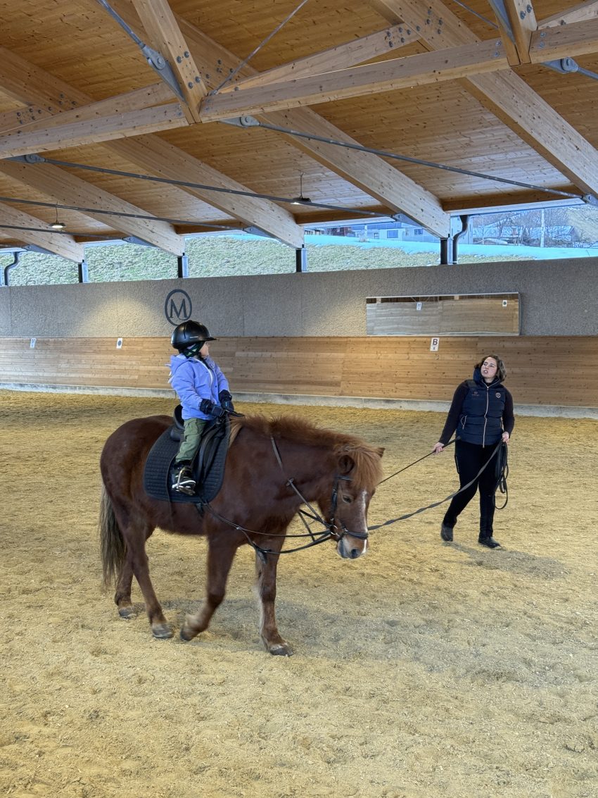 4-year old child horseriding